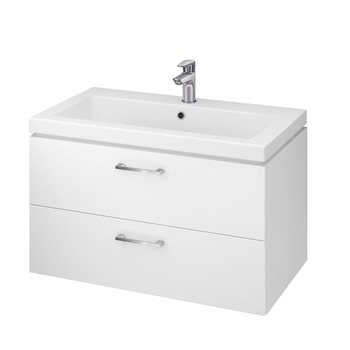 Set dulap baie Lara alb + lavoar Como 80 Cersanit Set dulap baie Lara alb + lavoar Como 80 Cersanit