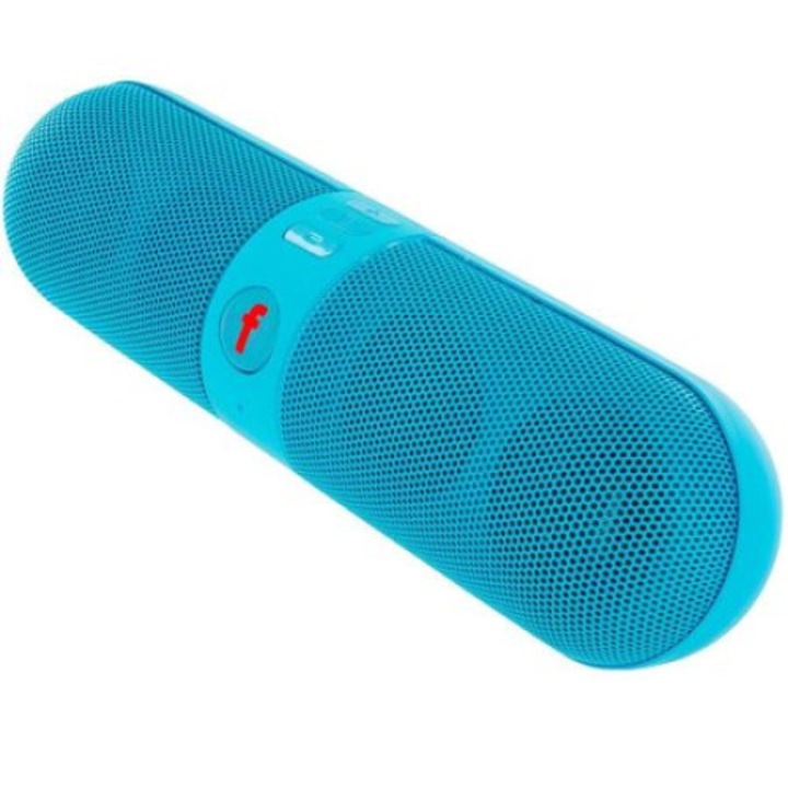 Sistem de Sunet Portabil cu Bluetooth, Boxa F-bass de culoare Albastra
