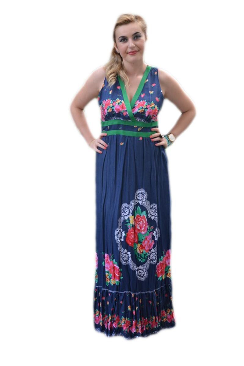 Rochie rafinata model lung, fara maneci, D&J Exclusive, Albastru