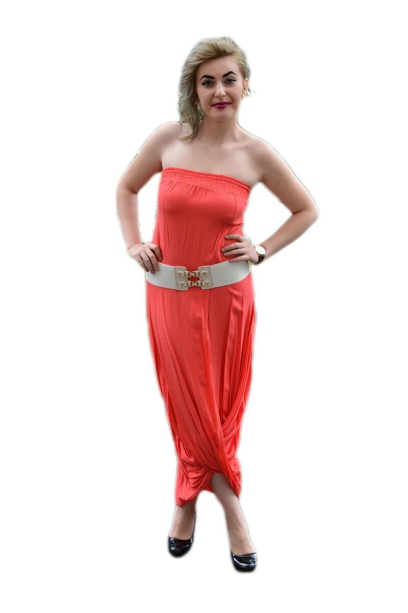 Rochie moderna cu croi deosebit, D&J Exclusive, Corai