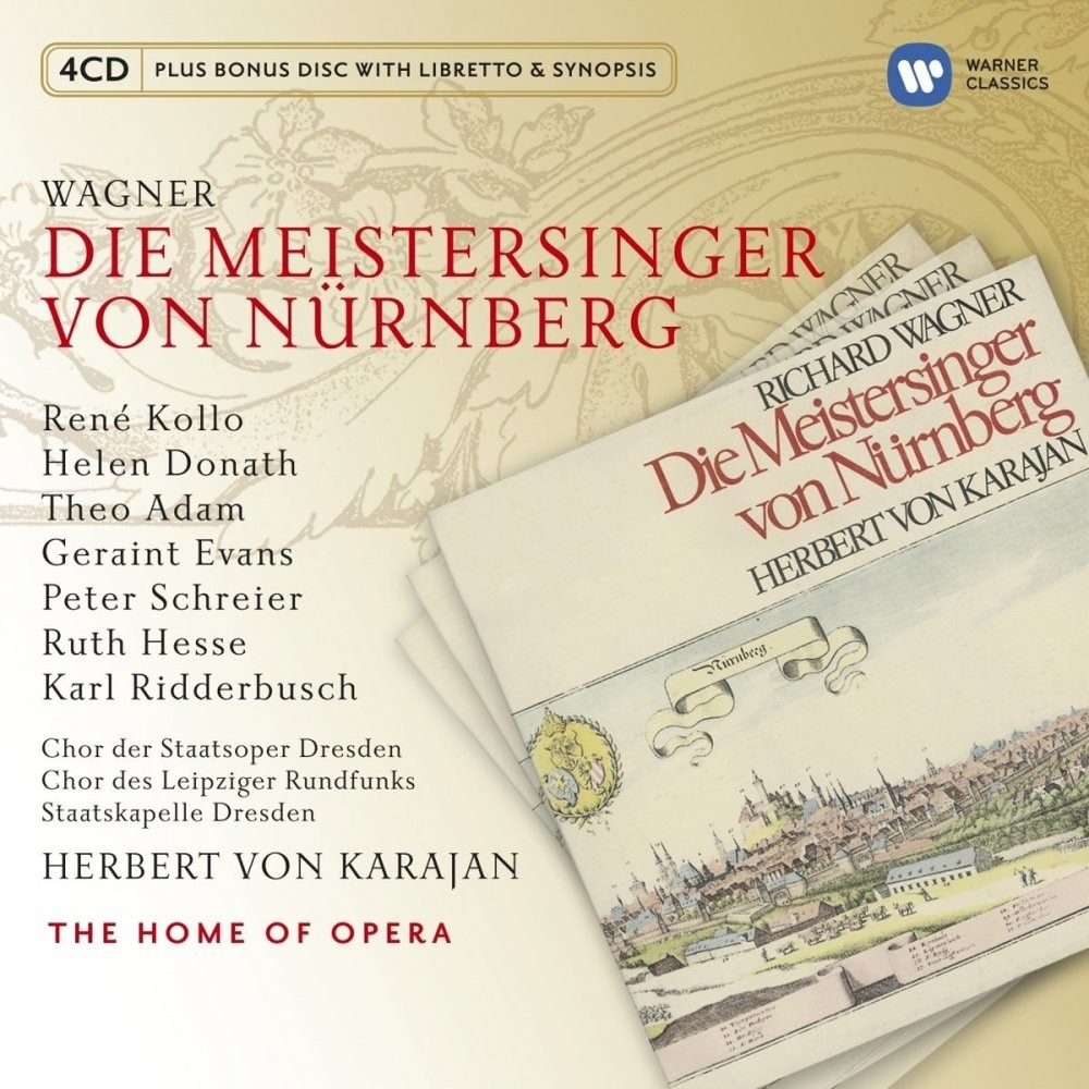 Rene Kollo,Helen Donath,Theo Adams,Staatskapelle Dresden,Herbert von Karajan - Wagner:Die Meistersinger von Nurnberg (4CD)