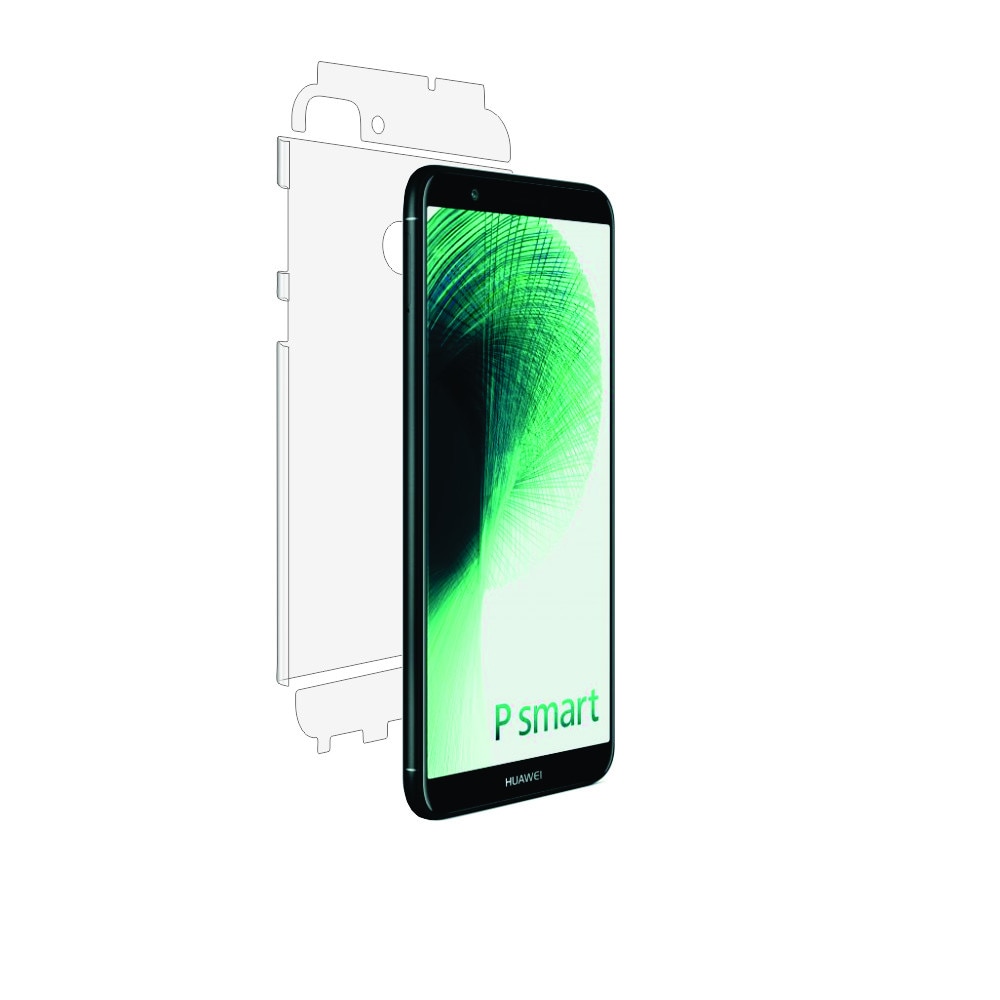 Folie Smart Protection Huawei P Smart spate si laterale,protectie completa spate si laterale+Smart Spray®,Smart Squeegee® si microfibra incluse