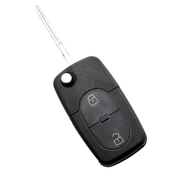 Carcasa cheie Audi tip briceag CC035, 2 butoane, tip mic, fara buton panica Carcasa cheie Audi tip briceag CC035, 2 butoane, tip mic, fara buton panica