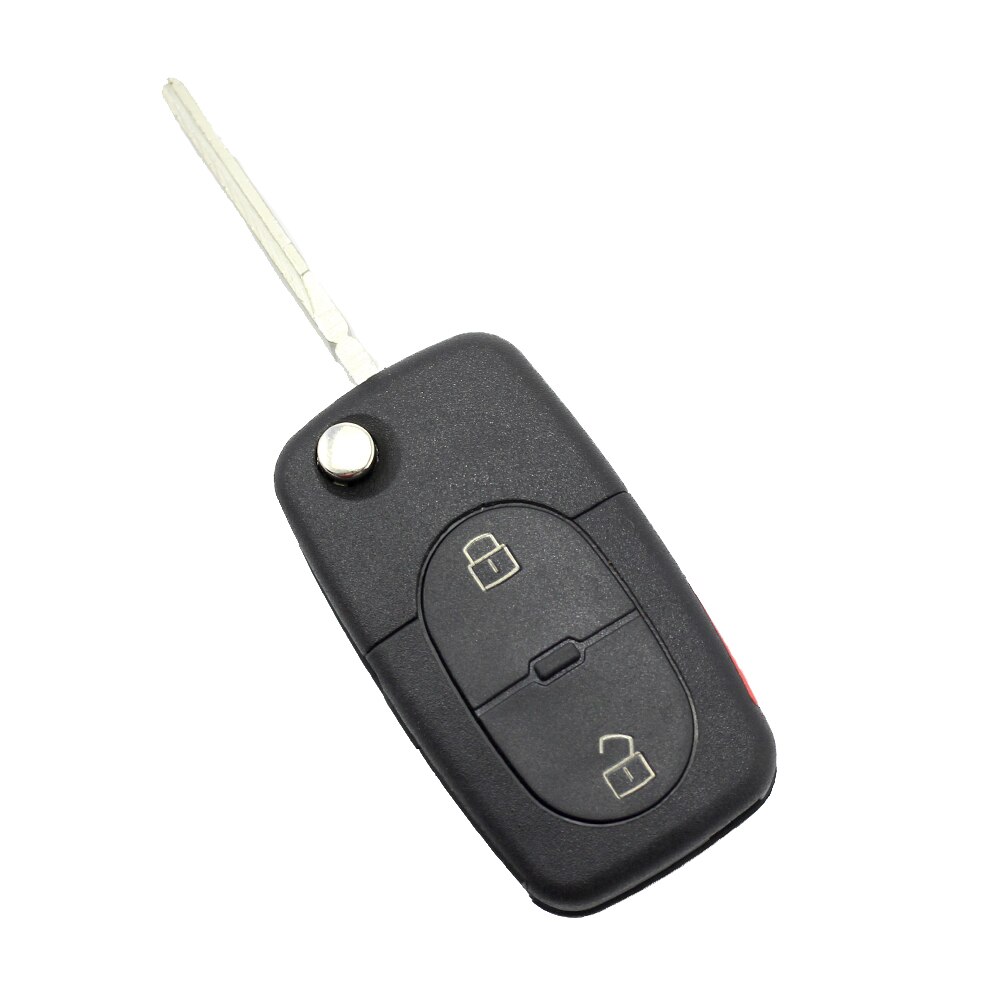 Carcasa cheie Audi tip briceag CC028, 2+1 butoane, tip mare, cu buton panica