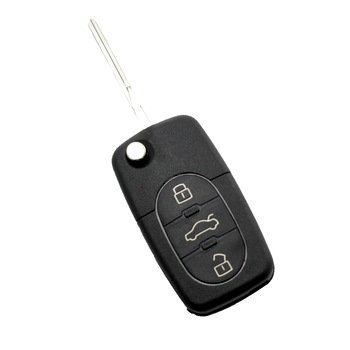 Carcasa cheie Audi tip briceag CC037, 3+1 butoane, tip mic, cu buton panica Carcasa cheie Audi tip briceag CC037, 3+1 butoane, tip mic, cu buton panica