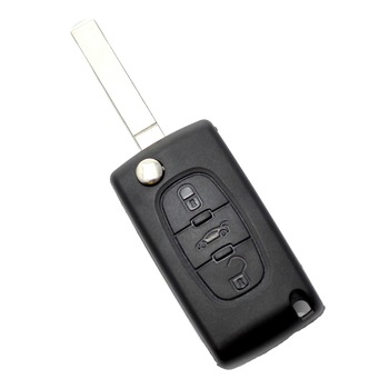 Carcasa cheie Peugeot 307 tip briceag CC094, 3 butoane, lama VA2-SH3, fara suport baterie, buton portbagaj Carcasa cheie Peugeot 307 tip briceag CC094, 3 butoane, lama VA2-SH3, fara suport baterie, buton portbagaj