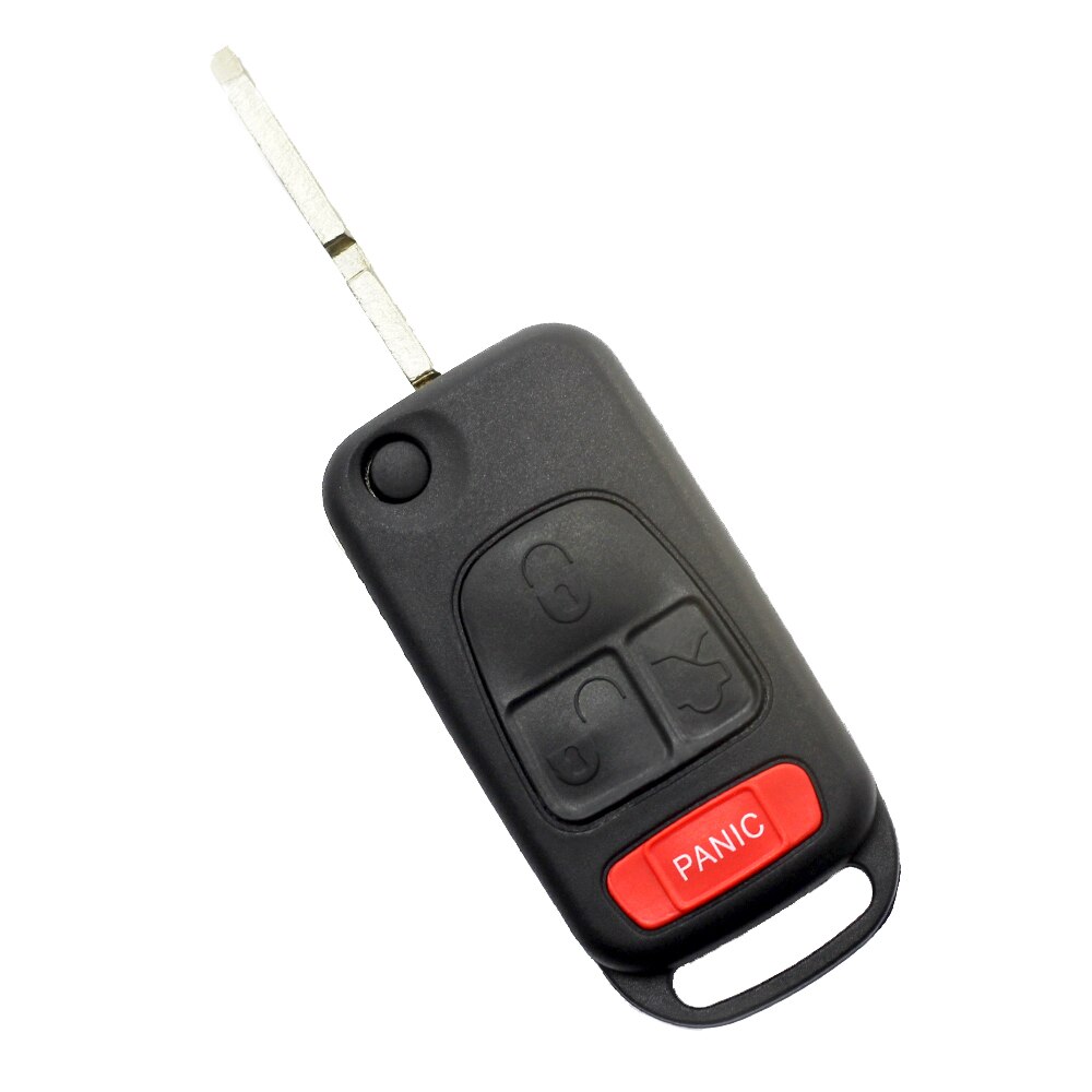 Carcasa cheie Mercedes-Benz tip briceag CC070, 3 butoane, buton panica, lama 4 piste