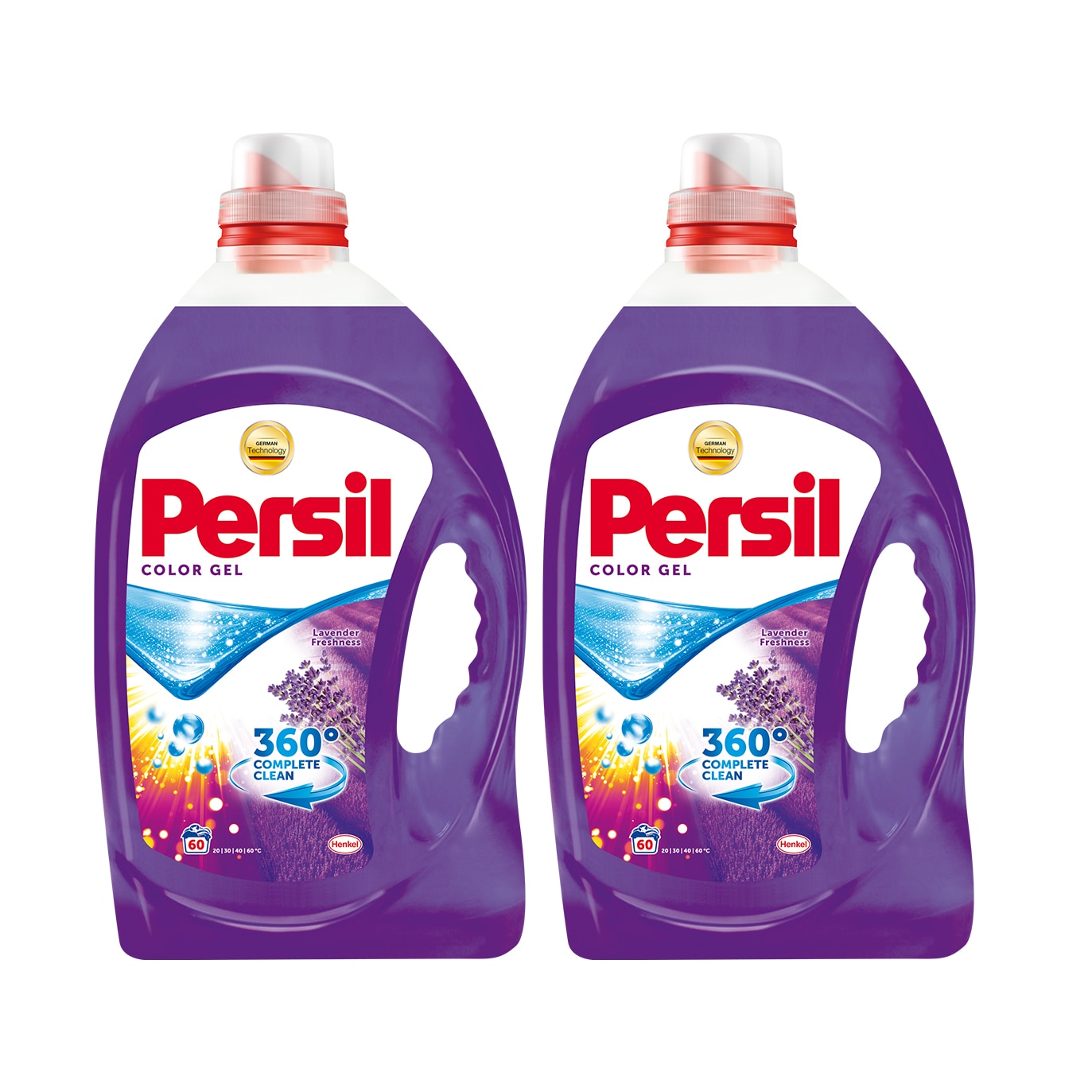 Pachet promo detergent Persil Gel Lavanda, 2 x 60 spalari