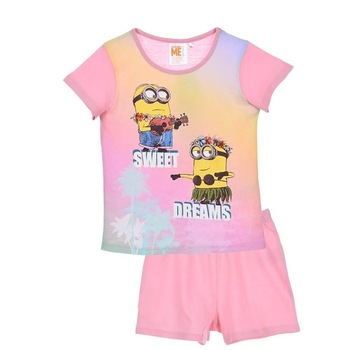 Pijamale de vara Minions, Roz, 116 CM Pijamale de vara Minions, Roz, 116 CM