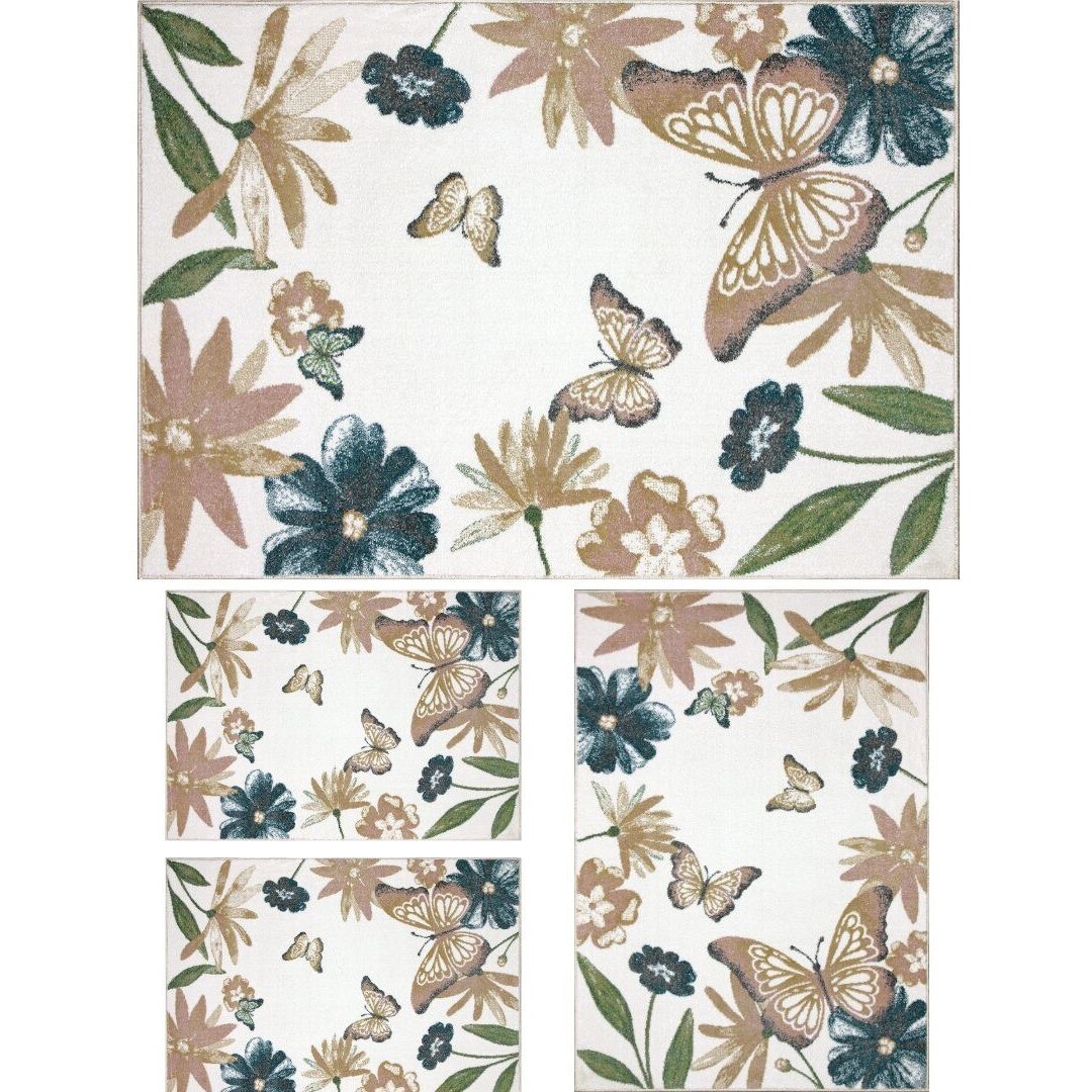 Set 4 Covoare Dream 18066-120, Multicolor: 2 buc. 80x120 cm, 1 buc. 120x170 cm, 1 buc. 160x230 cm. Multicolor 80 x 150