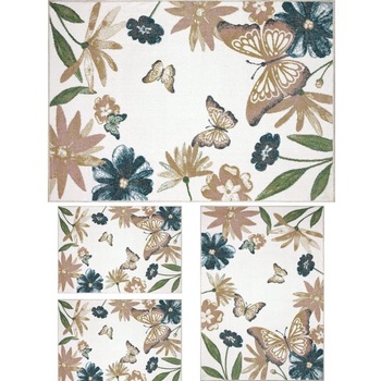 Set 4 Covoare Dream 18066-120, Multicolor: 2 buc. 80x120 cm, 1 buc. 120x170 cm, 1 buc. 160x230 cm. Multicolor 80 x 150 Set 4 Covoare Dream 18066-120, Multicolor: 2 buc. 80x120 cm, 1 buc. 120x170 cm, 1 buc. 160x230 cm. Multicolor 80 x 150