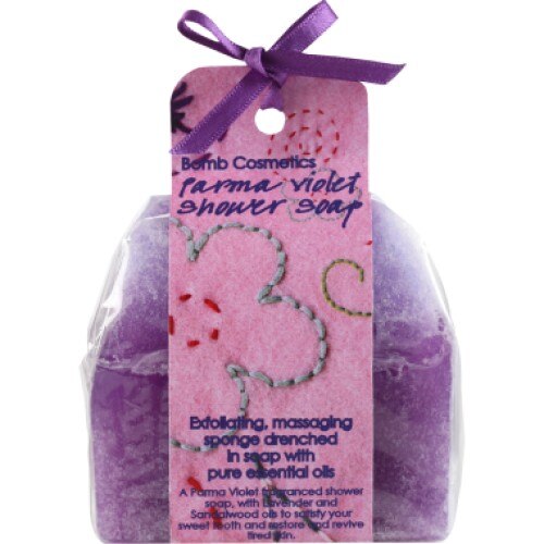 Sapun cu burete Parma Violet - Bomb Cosmetics, 140g