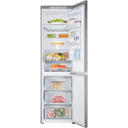 Combina frigorifica Samsung RB41J7735SR, 410 l, Clasa A++, No Frost, H 202 cm, Argintiu