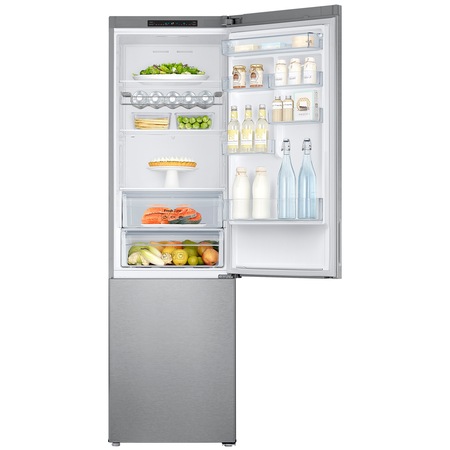 Combina frigorifica Samsung RB37J5010SA, 367 l, Clasa A+, Full No Frost, H 201 cm, Argintiu