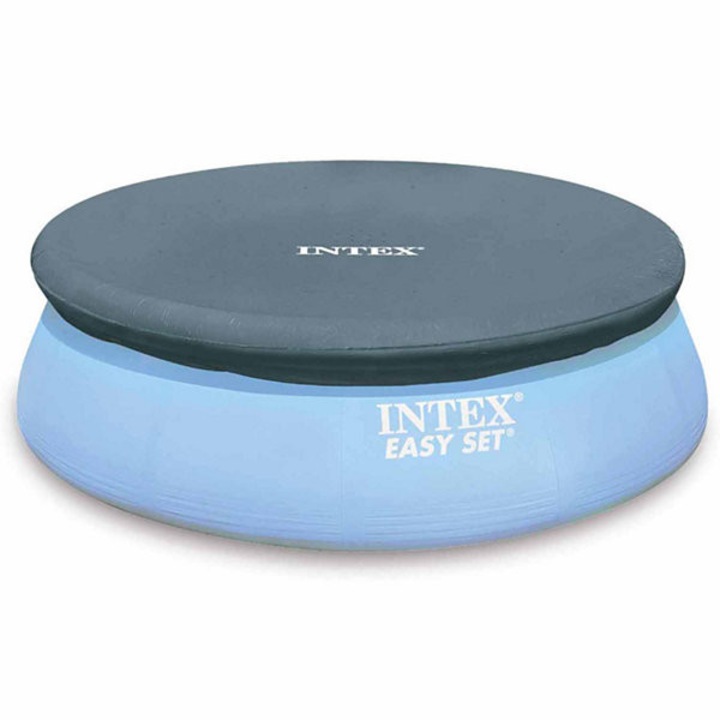 Брезент за покриване на басейн iMK™, Кръгла форма, 3.05mx 30cm, Син + ПОДАРЪК Плажна топка