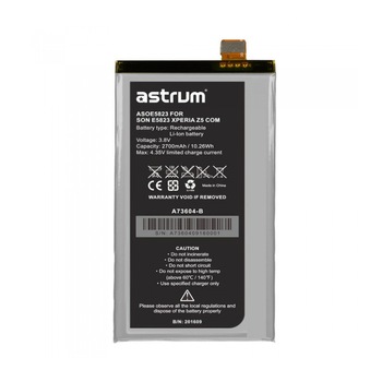 Acumulator ASOE5823 Sony Xperia Z5 Compact, 2700mAh, Astrum Acumulator ASOE5823 Sony Xperia Z5 Compact, 2700mAh, Astrum