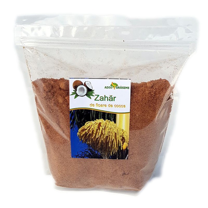 Zahar de floare de cocos, AdioGrasime, 1000g