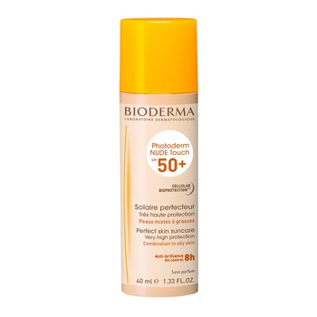 Crema pentru fata Bioderma Nude Touch, protectie solara invizibila, nuanta foarte deschisa, SPF 50+, 40 ml Crema pentru fata Bioderma Nude Touch, protectie solara invizibila, nuanta foarte deschisa, SPF 50+, 40 ml
