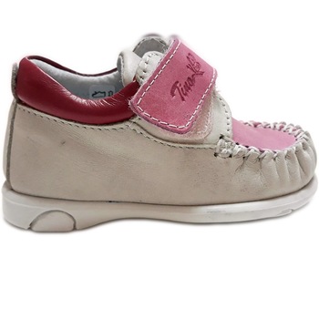 Mocasini copii piele Tino 369 alb roz Mocasini copii piele Tino 369 alb roz