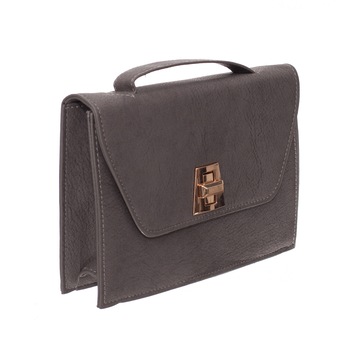 Geanta de dama Venti, Stephany gri din piele ecologica Geanta de dama Venti, Stephany gri din piele ecologica