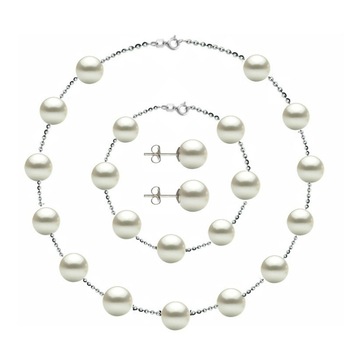 Set Office Argint 925 si Perle Naturale Premium de 8 mm Set Office Argint 925 si Perle Naturale Premium de 8 mm