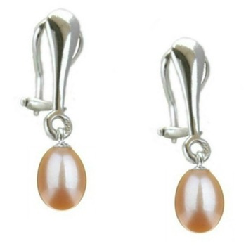 Cercei Argint Clips cu Perle Naturale Teardrops Crem Cercei Argint Clips cu Perle Naturale Teardrops Crem