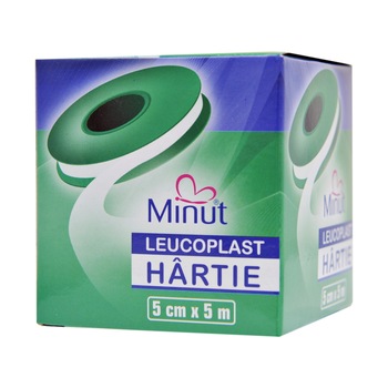 Leucoplast hartie Minut 5cm x 5m Leucoplast hartie Minut 5cm x 5m