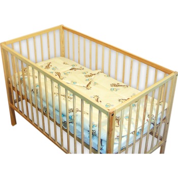 Lenjerie patut bebe 3 piese girafa Lenjerie patut bebe 3 piese girafa