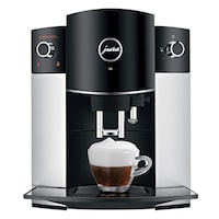 Espressor automat Jura D6, 15 bari, 1.9 l, 200 gr, rasnita AromaG2, afisaj cu text, Argintiu