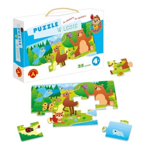 Alexander, Puzzle cu animalele padurii, 4 ani+