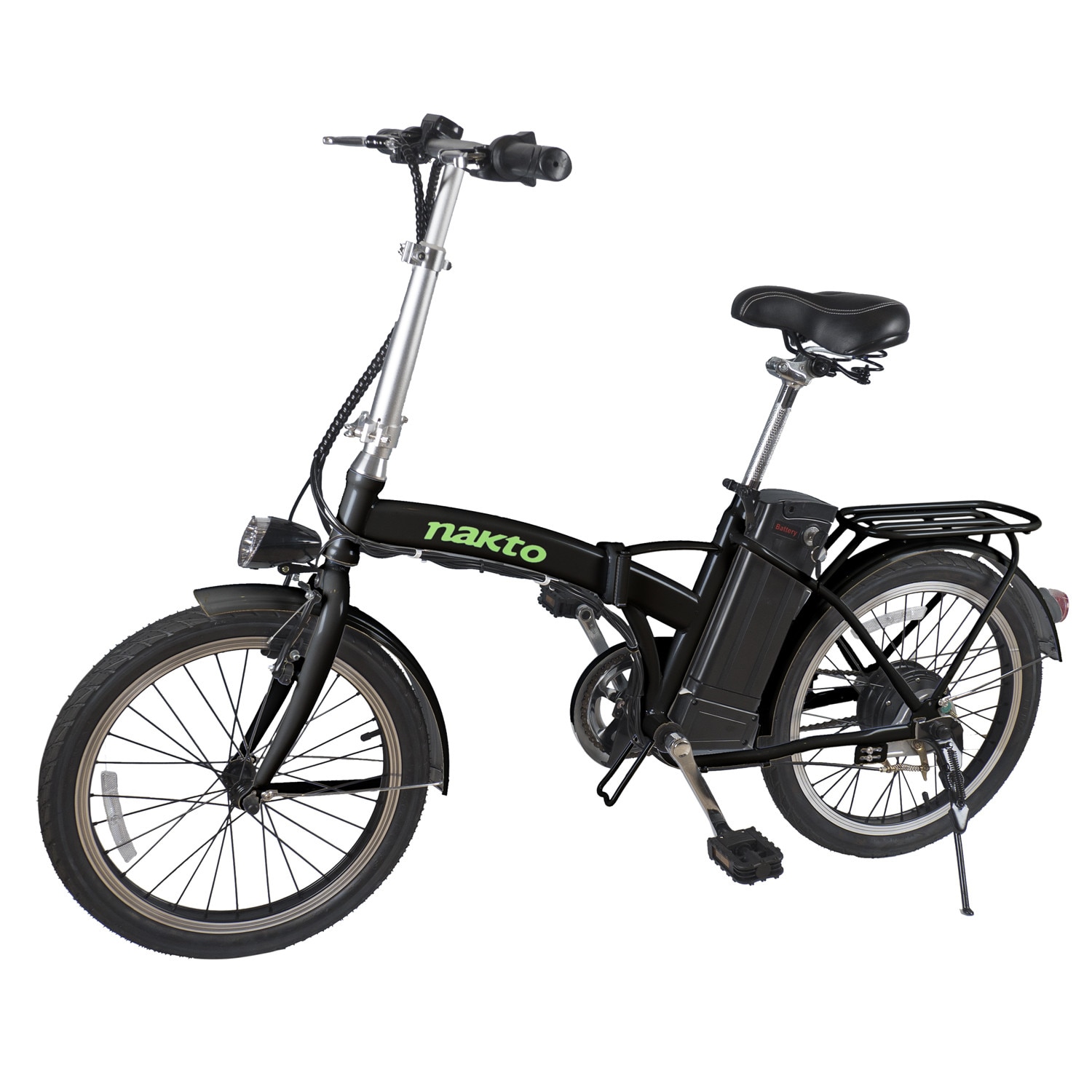 Latin Imprisonment Slight Bicicleta electrica pliabila Nakto, autonomie 25-35 Km, viteza max. 30  Km/h, neagra - eMAG.ro