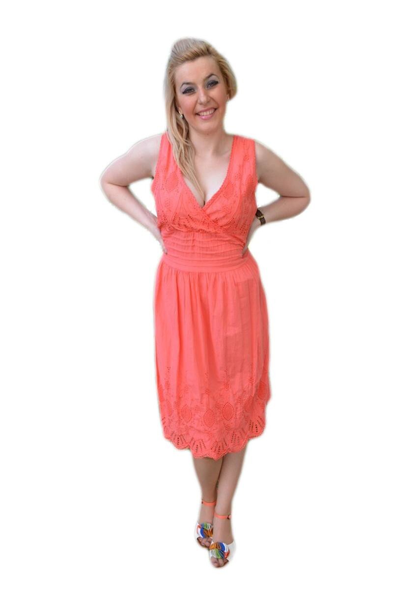 Rochii feminine, de diverse culori din in,D&j Exclusive,, Corai