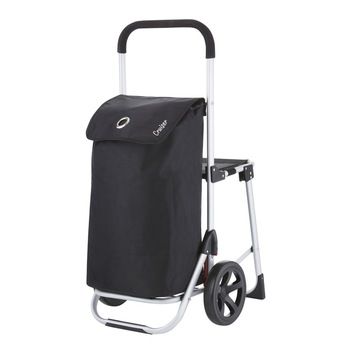 Carucior Cumparaturi cu Scaun Shop&Relax CRUISER 604350 Negru Carucior Cumparaturi cu Scaun Shop&Relax CRUISER 604350 Negru