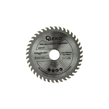 Disc circular pentru lemn 125x22x40T, GEKO G00107 Disc circular pentru lemn 125x22x40T, GEKO G00107