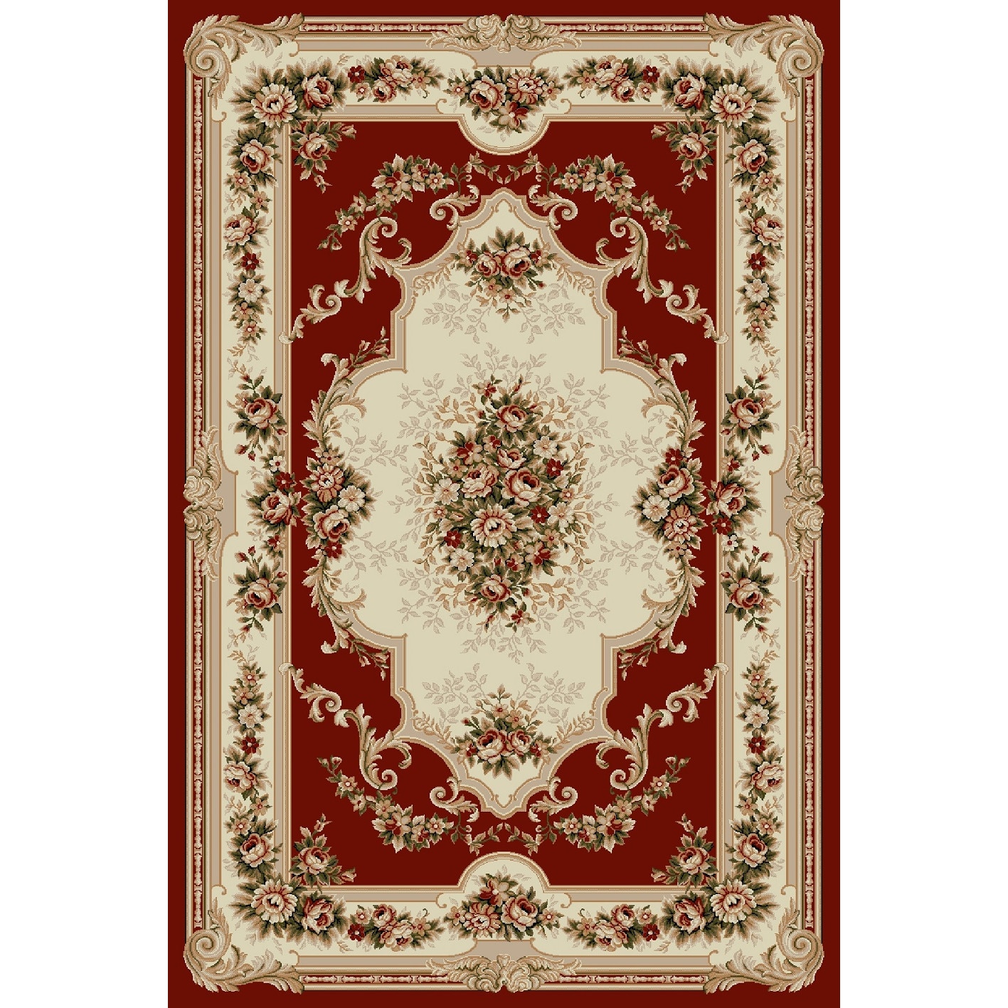 Covor Clasic, Lotos 574, Rosu, 80x150 cm, 1800 gr/mp