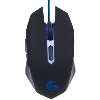 Mouse gaming Gembird MUSG-001-B, optic, USB, 2400 dpi, albastru