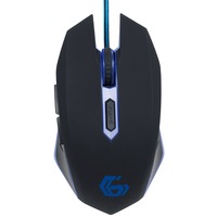 Mouse gaming Gembird MUSG-001-B, optic, USB, 2400 dpi, albastru