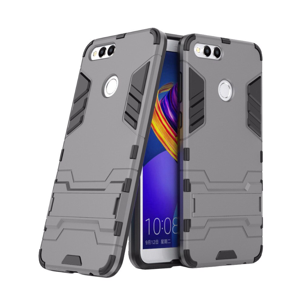 Husa hibrid g-shock pentru Huawei Honor 7X, gri
