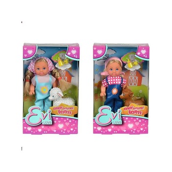 Set Papusa Simba Toys Steffi Love Evi Baby animal Farm 12cm Set Papusa Simba Toys Steffi Love Evi Baby animal Farm 12cm