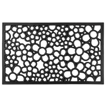 Covoras intrare, cauciuc, 45x75 cm, model floral Covoras intrare, cauciuc, 45x75 cm, model floral