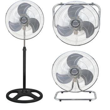 Ventilator de Camera Cromat cu Picior VICTRONIC SF4502 45cm 3in1 Ventilator de Camera Cromat cu Picior VICTRONIC SF4502 45cm 3in1