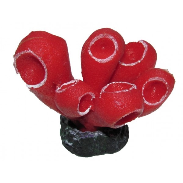 Decor acvariu coral rosu