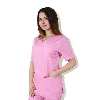 Bluza, PRIMA, UNISEX, maneca scurta, anchior V, 3 buzunare, S, Roz Deschis Bluza, PRIMA, UNISEX, maneca scurta, anchior V, 3 buzunare, S, Roz Deschis