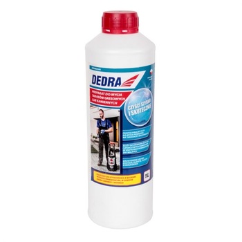 Solutie de curatat terase, gresie sau piatra, 1L , pentru aparat de spalat cu presiune, Dedra Solutie de curatat terase, gresie sau piatra, 1L , pentru aparat de spalat cu presiune, Dedra
