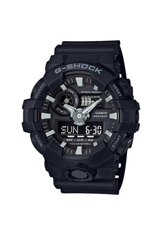 Casio, Ceas cronograf cu display analog si digital, Negru Casio, Ceas cronograf cu display analog si digital, Negru