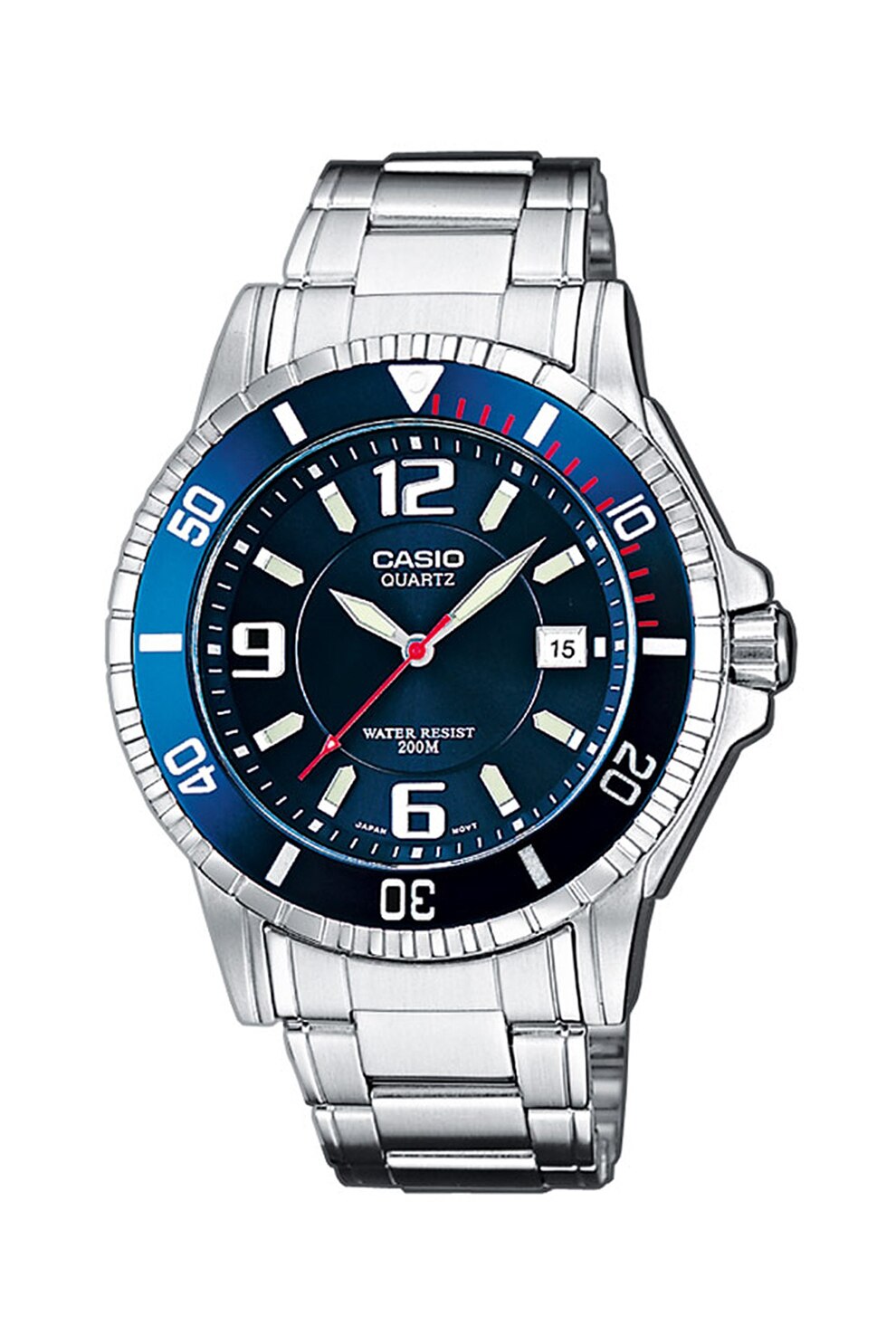 Casio, Ceas cu mecanism quartz si bratara metalica, Argintiu