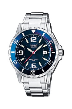 Casio, Ceas cu mecanism quartz si bratara metalica, Argintiu Casio, Ceas cu mecanism quartz si bratara metalica, Argintiu