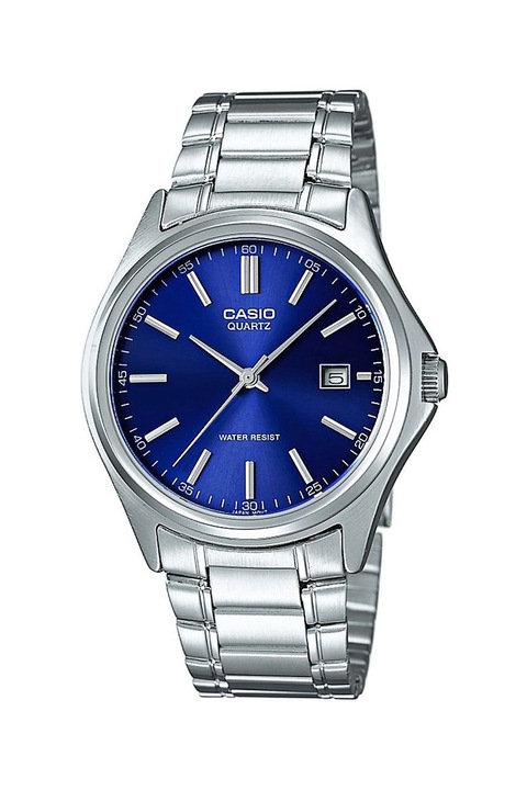 Casio, Кварцов часовник с метална верижка, Сребрист