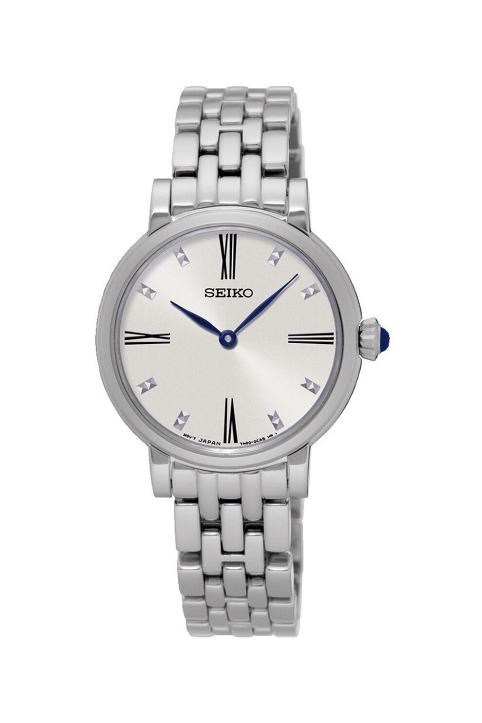 Seiko, Ceas cu mecanism quartz si bratara tip plasa, Argintiu