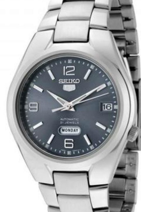 Seiko, Ceas automatic cu bratara din otel inoxidabil, Argintiu